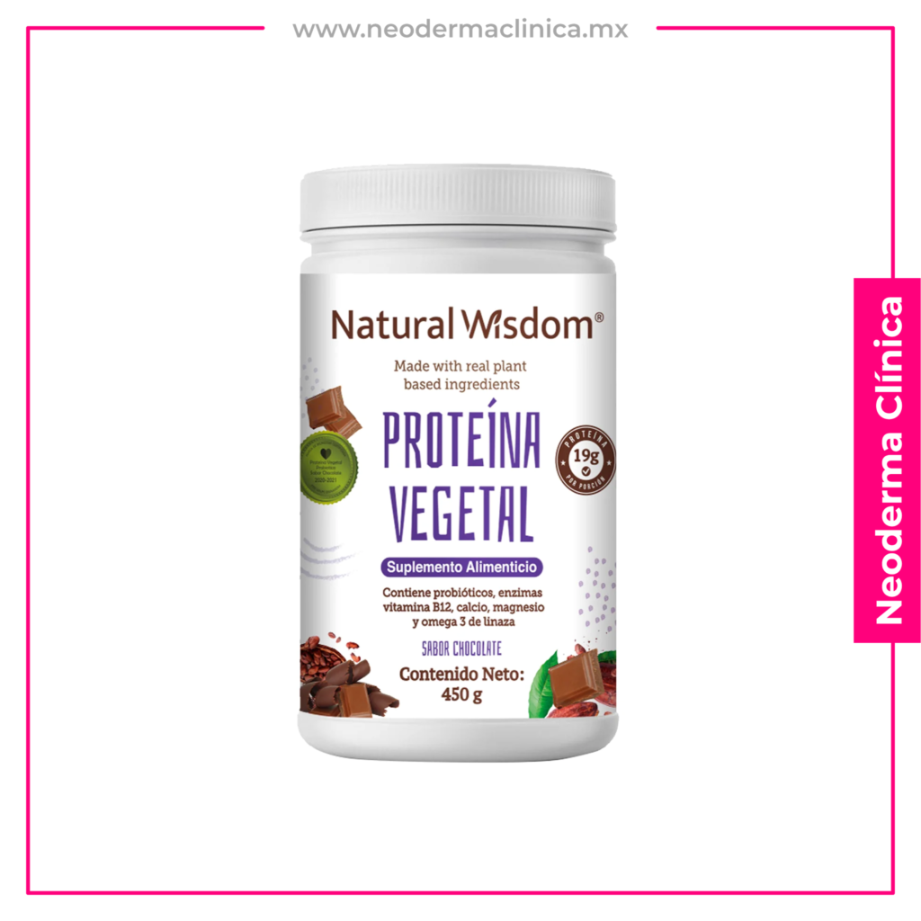 Natural Wisdom Proteina Vegetal 19g Sabor Chocolate De 450g Pair Neoderma Skin 1625